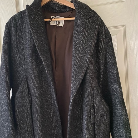 Zara special collection wool coat with belt - Picture 2 of 3